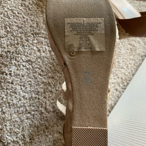 Mossimo White Braided Ankle Strap Sandals in a size 8 - Picture 3 of 5